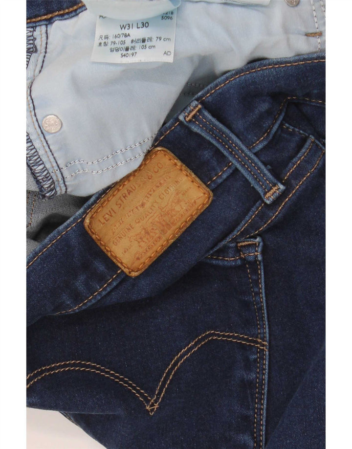 Vaqueros Levi's Mujer Slim Cropped W31 L26 Algodón Azul Marino