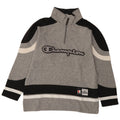 Champion Sudadera Con Cuello Y Cremallera Gráfica Para Hombre Jersey Pequeño Gris Colorblock