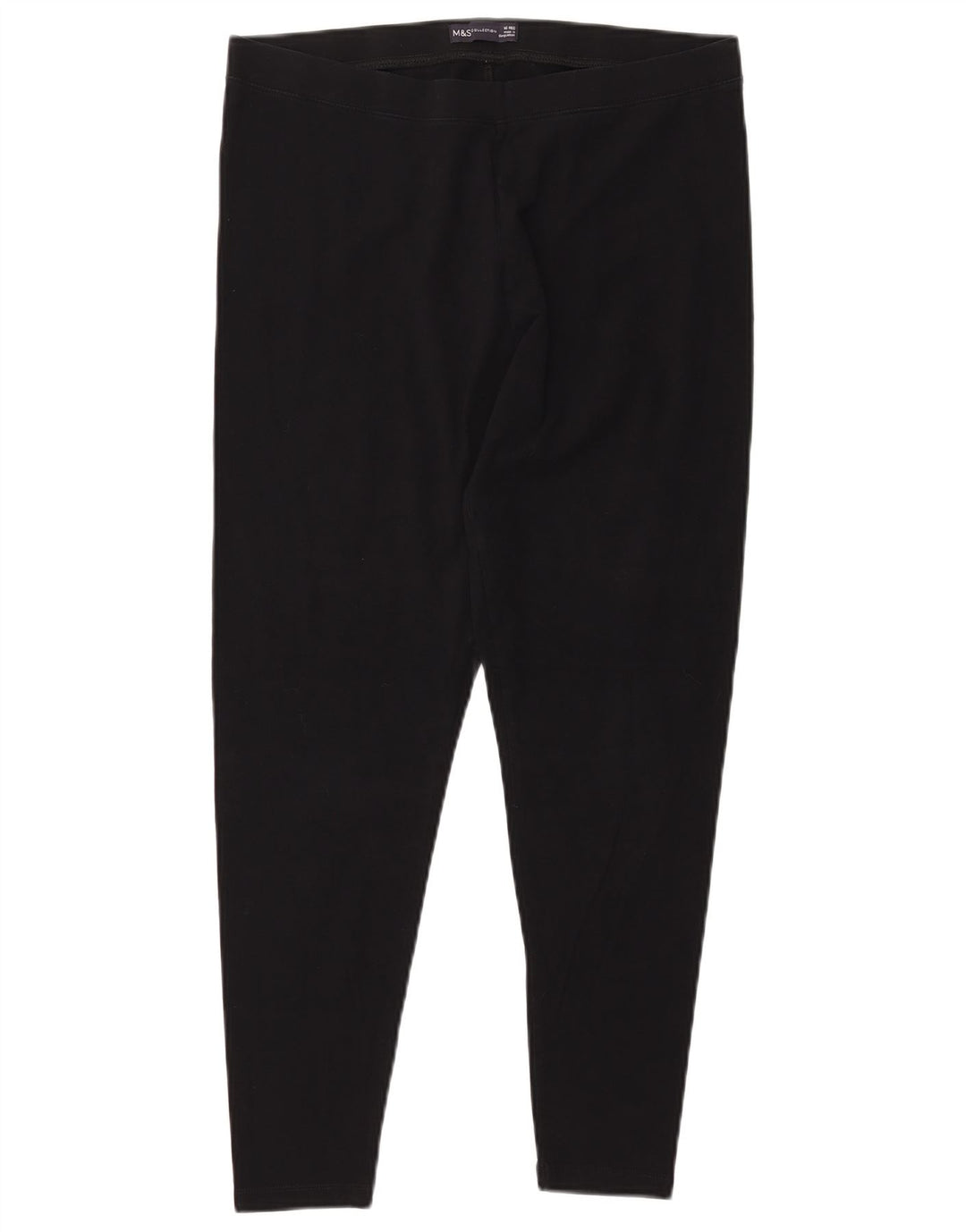 MARKS & SPENCER Leggings para mujer UK 46 Grande Algodón negro