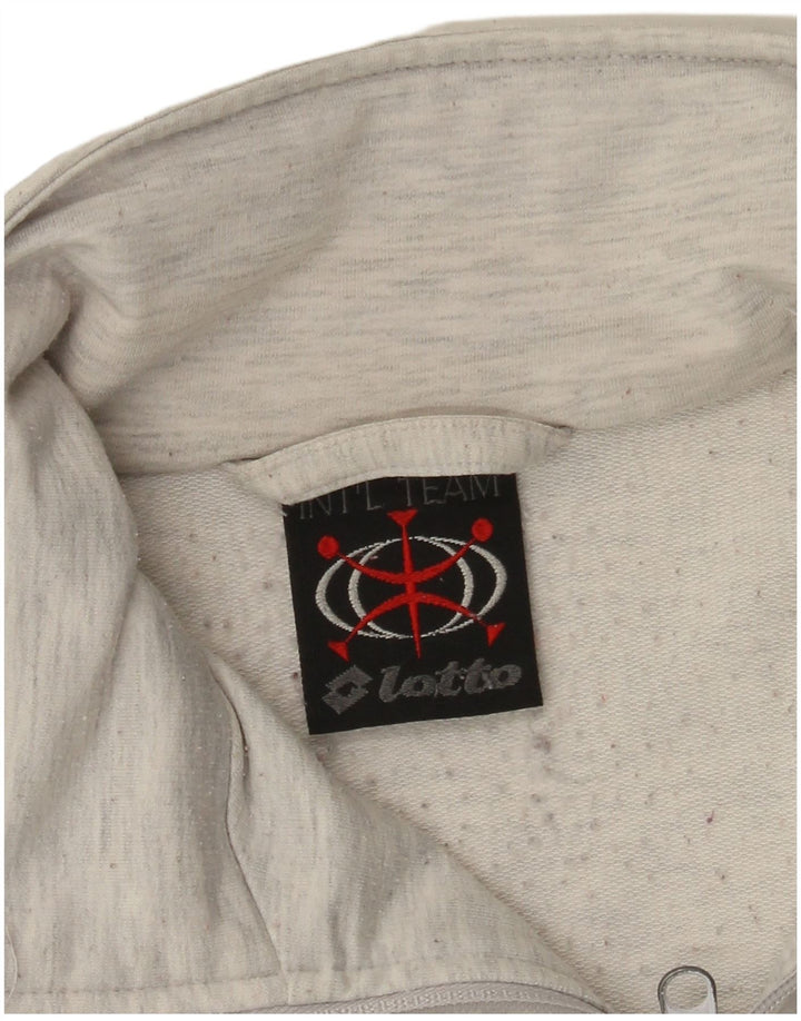 Lotto Hombre Chaqueta De Chándal Con Gráfico Grande Gris Color Block
