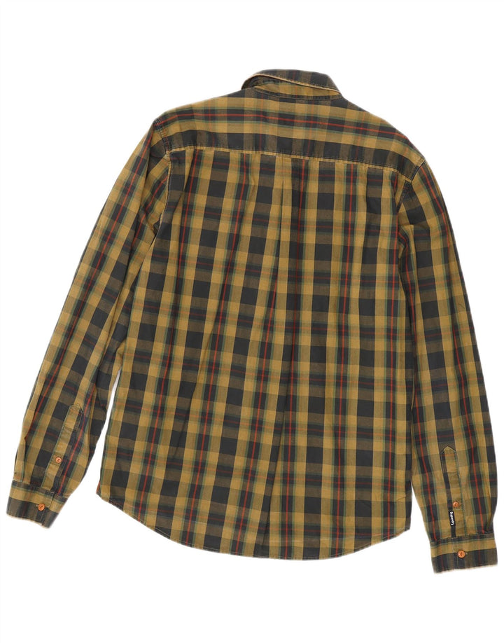 Superdry Camisa Grande A Cuadros Caqui Para Hombre