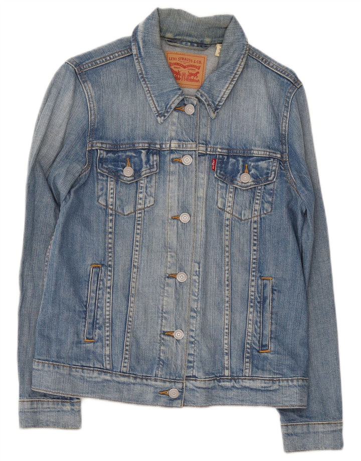 Levi's Chaqueta vaquera para mujer UK 12 Algodón azul medio