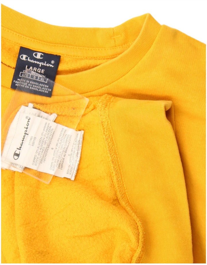 Champion Sudadera Gráfica para Hombre Jersey Grande De Algodón Amarillo