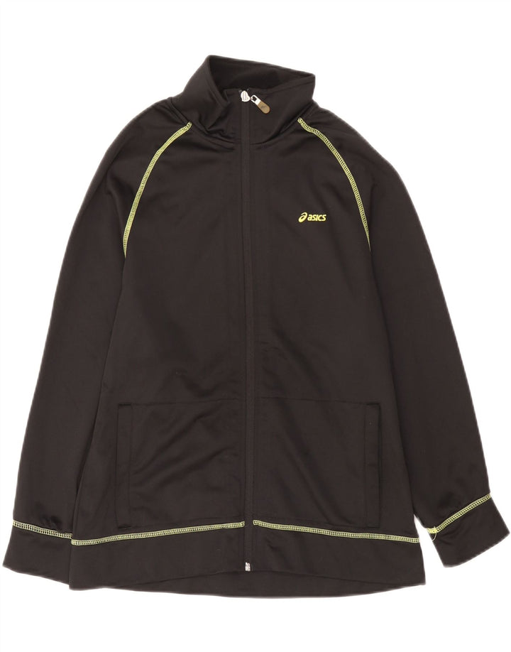 Asics - Chaqueta de chándal para mujer, talla 40, talla grande, poliéster negro
