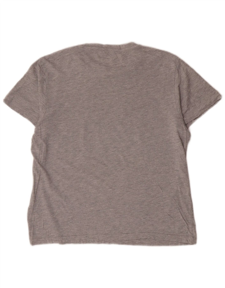 Jack Wills Camiseta extragrande para mujer Top UK 10 Small Grey Cotton
