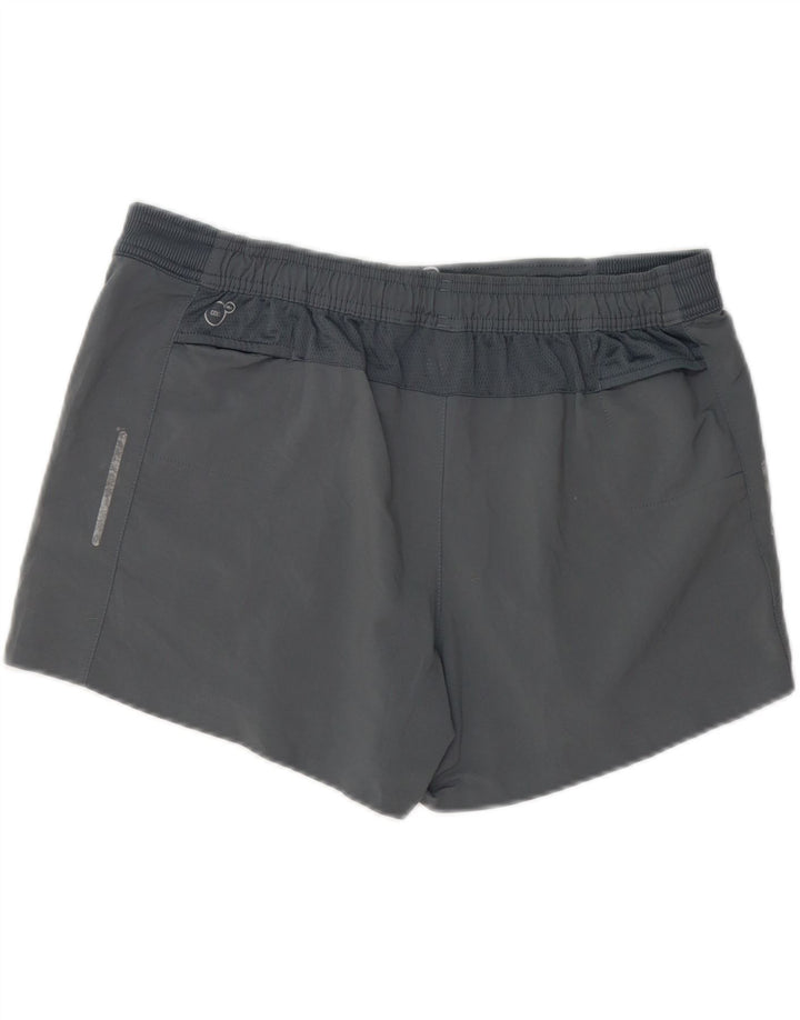 Puma - Pantalones cortos deportivos para mujer, talla 40, poliéster gris grande