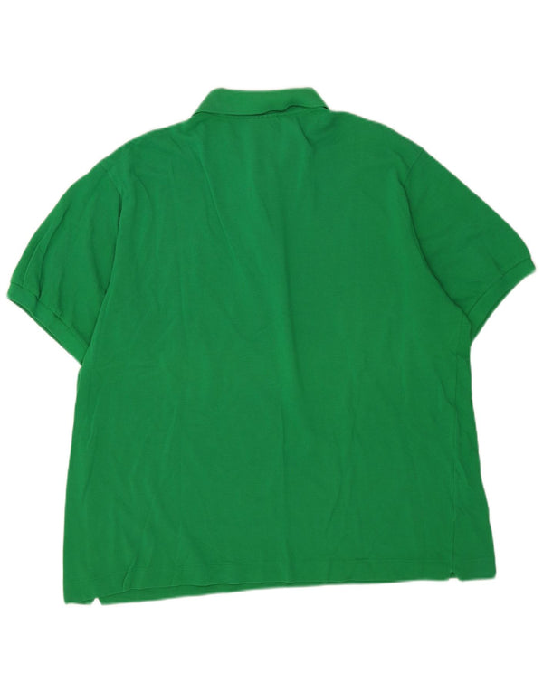 Polo Lacoste para hombre talla 7 2XL algodón verde