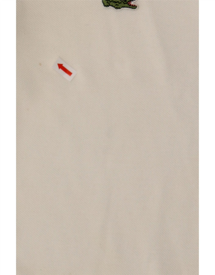 LACOSTE Mens Polo Shirt Size 4 Medium White Cotton Vintage Lacoste and Second-Hand Lacoste from Messina Hembry 