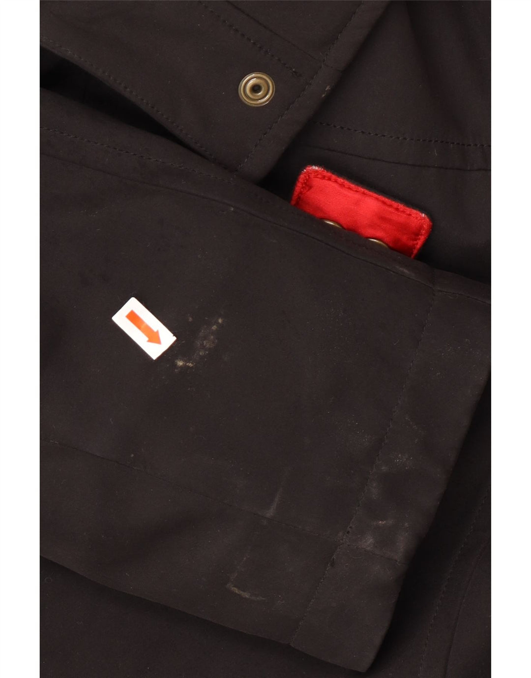 TOMMY HILFIGER Abrigo cortavientos para mujer UK 46 Grande Poliéster negro