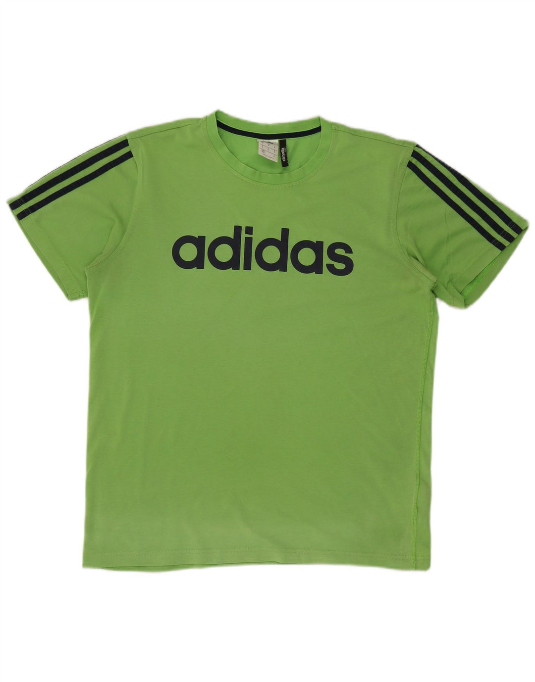 ADIDAS Camiseta gráfica Climalite para hombre Top Algodón verde medio