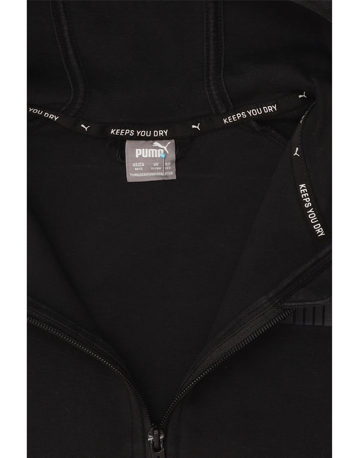 Puma Sudadera con capucha y cremallera para niños 11-12 años Negro