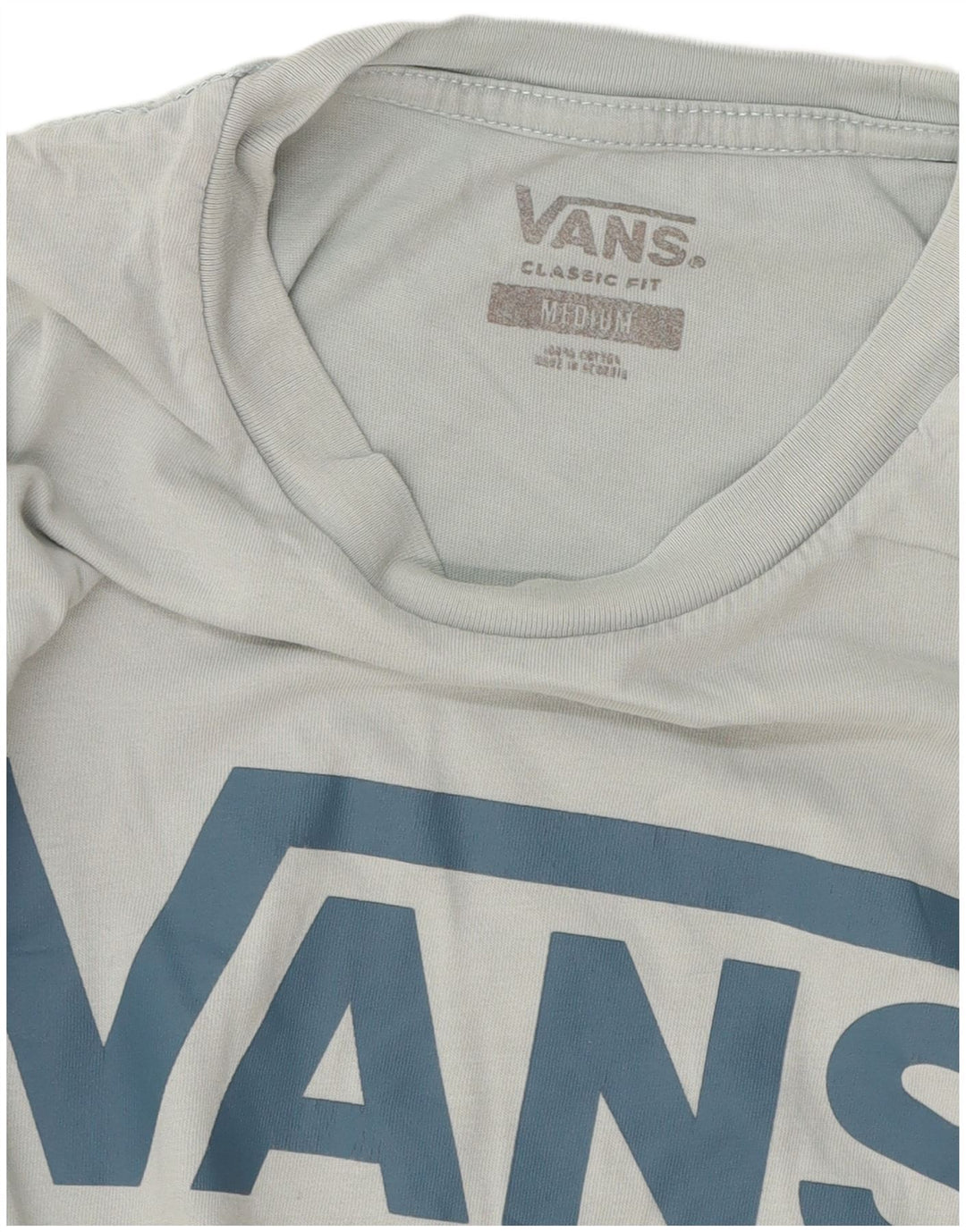 Vans Hombre Classic Fit Graphic Camiseta Top Algodón Azul Medio