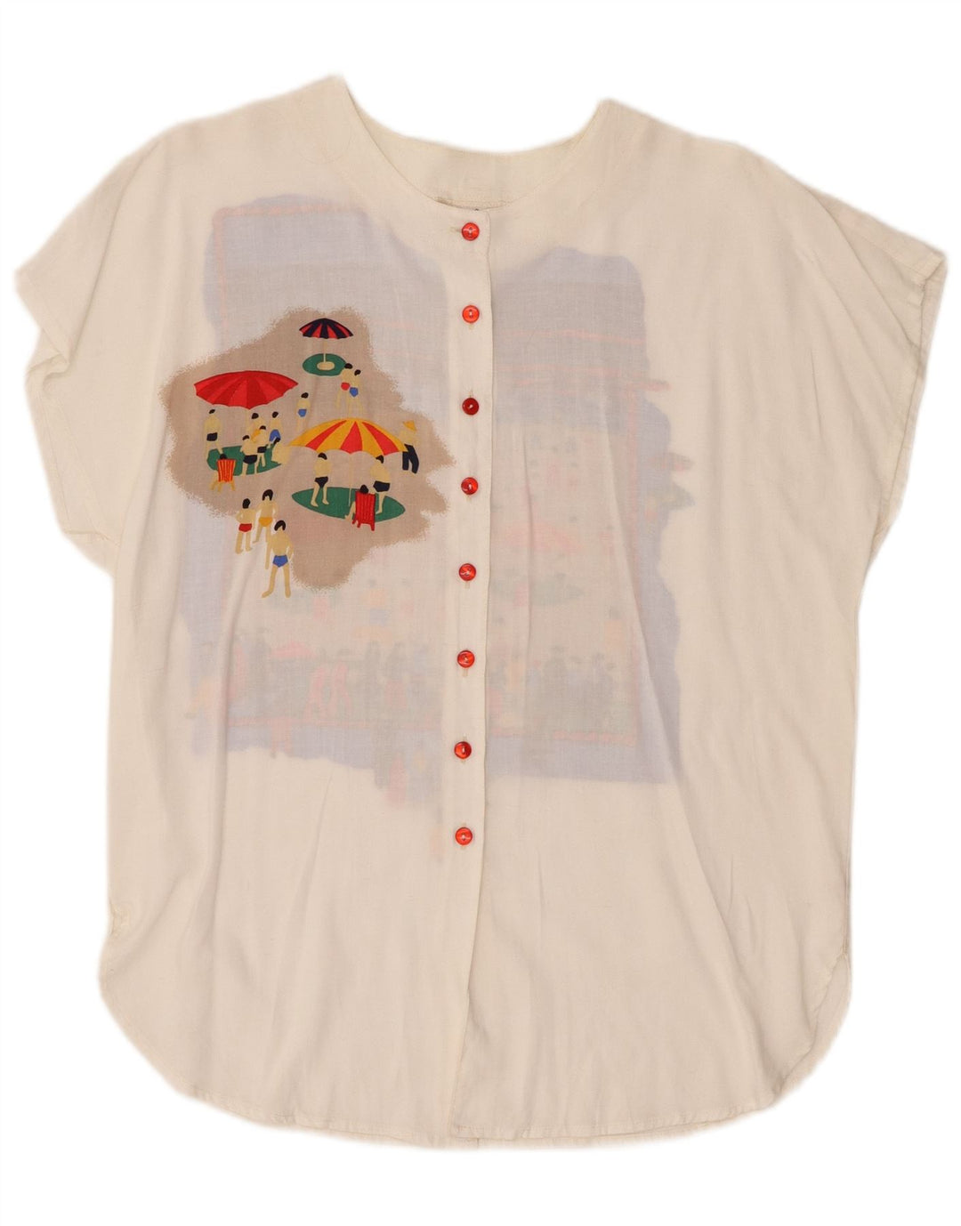 New Fast Blusa camisera con gráfico extragrande para mujer EU 36 Small White