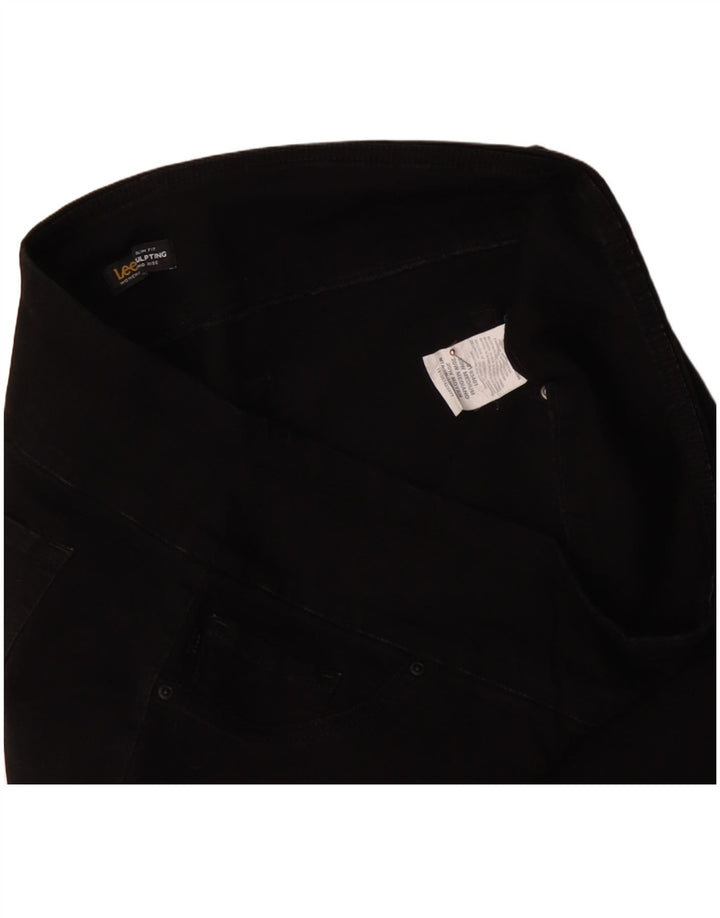 LEE Pantalones capri esculpidos de talle medio para mujer US 20 3XL W40 L22 Negro