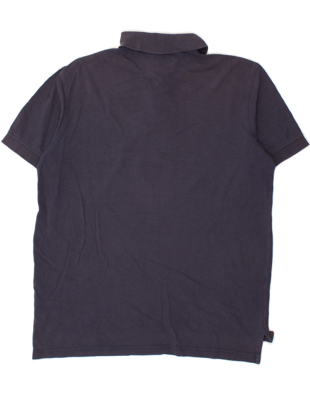 TOMMY HILFIGER Mens Regular Fit Polo Shirt Medium Navy Blue Cotton Vintage Tommy Hilfiger and Second-Hand Tommy Hilfiger from Messina Hembry 