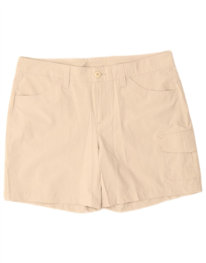 Eddie Bauer Pantalones cortos cargo para mujer US 8 Medium W30 Beige Poliéster
