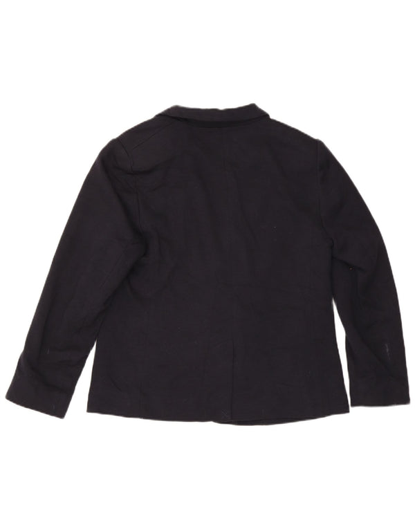 John Lewis Chaqueta tipo blazer con 1 botón para mujer UK 40 Mediano Azul marino Poliéster