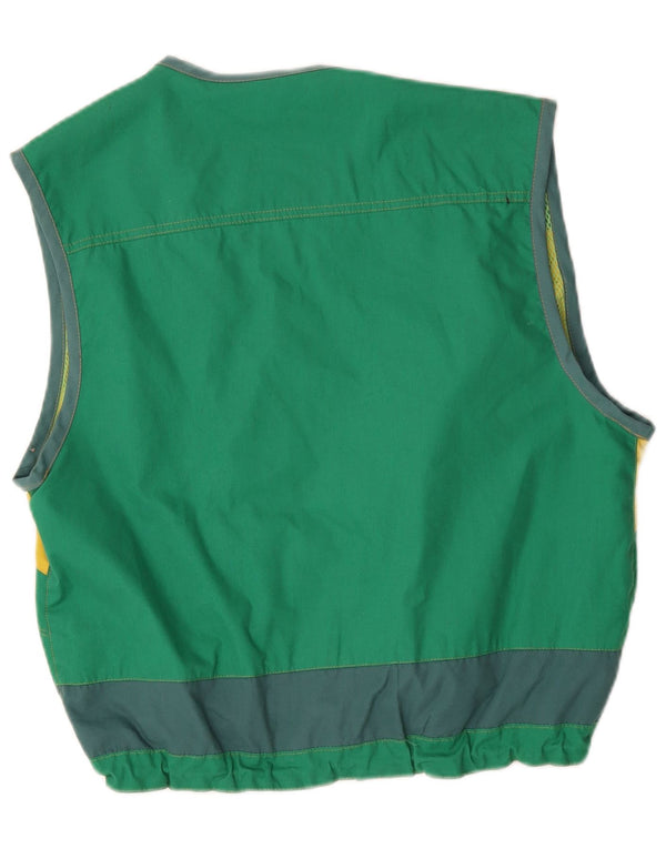 Master Chaleco para hombre UK 40 Grande Verde Colorblock Algodón