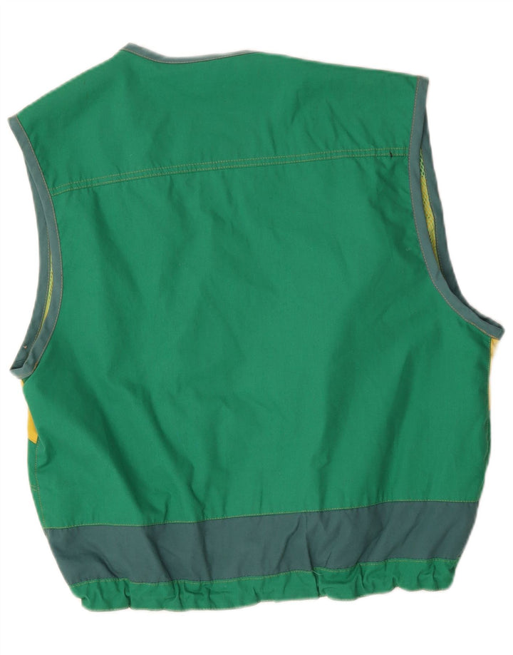 Master Chaleco para hombre UK 40 Grande Verde Colorblock Algodón