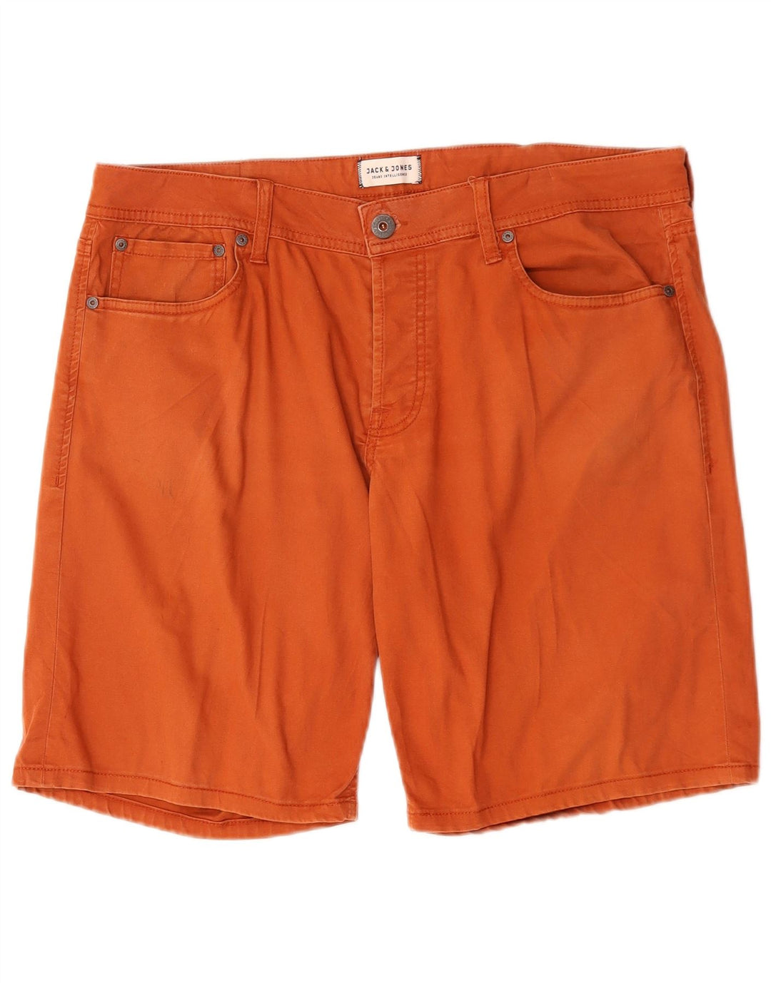 Jack & Jones Pantalones cortos casuales para hombre W38 XL Naranja