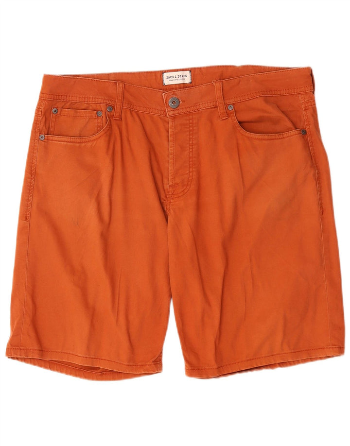 Jack & Jones Pantalones cortos casuales para hombre W38 XL Naranja