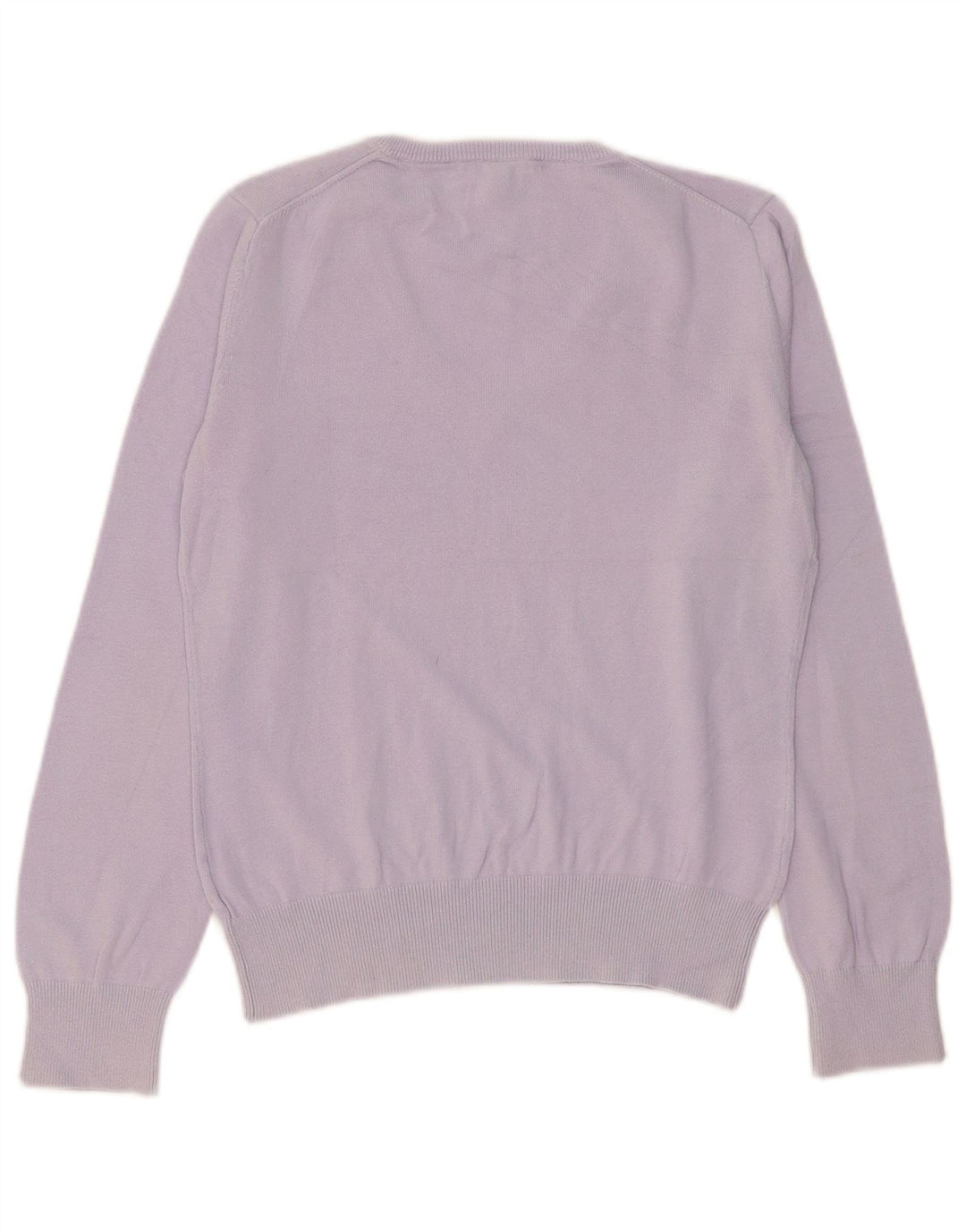 GANT Jersey con cuello en V para mujer UK 44 Large Algodón morado