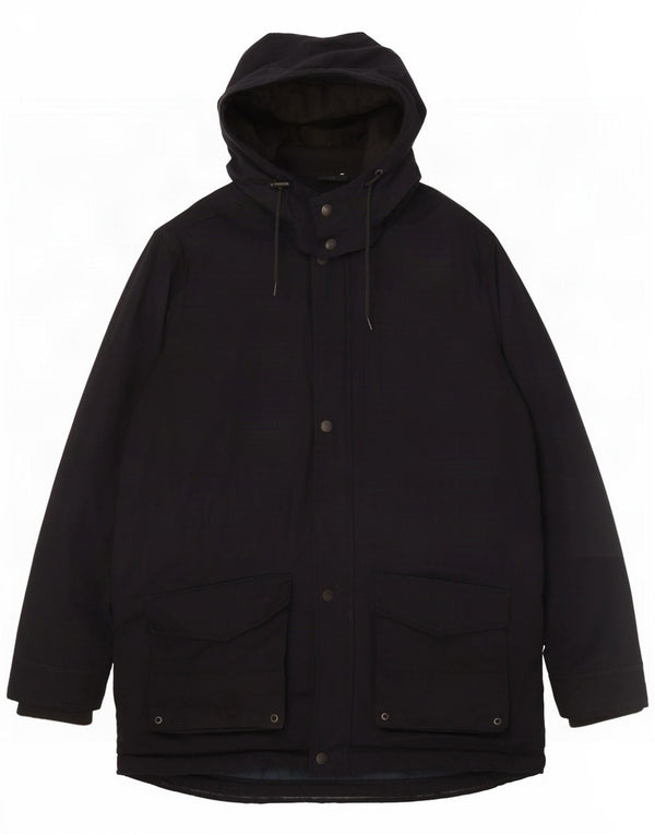 Crew Clothing Chaqueta parka con capucha para hombre UK 40 Grande Poliéster azul marino
