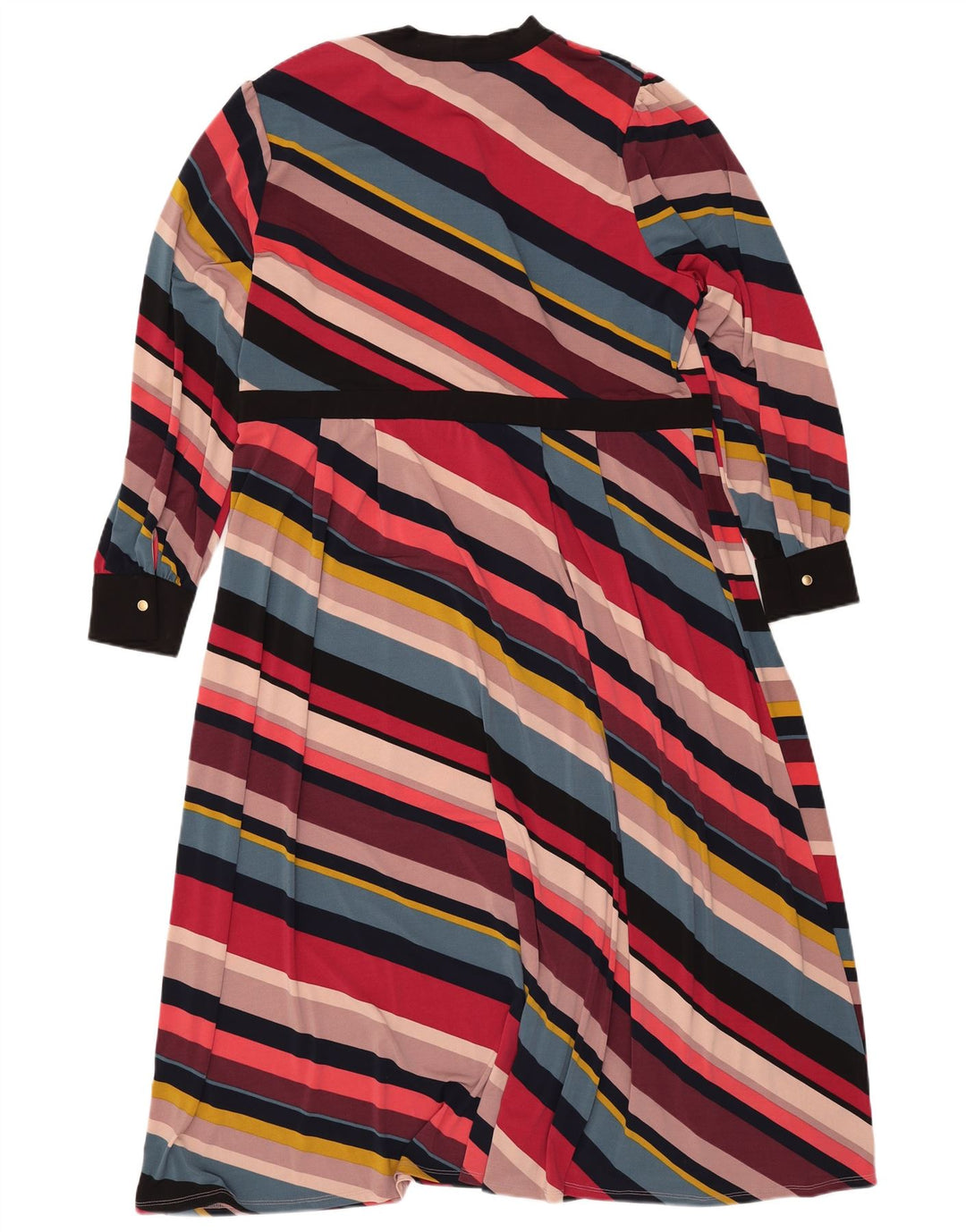 MONSOON Vestido largo con lazo delantero para mujer UK 40 XL Rayas multicolores