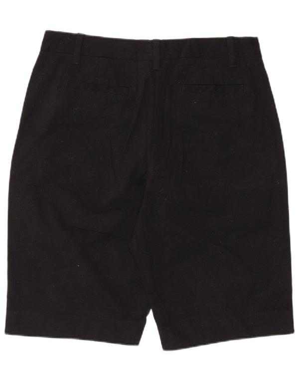 Marks & Spencer Pantalones cortos chinos para mujer UK 12 Medium W30 Algodón negro