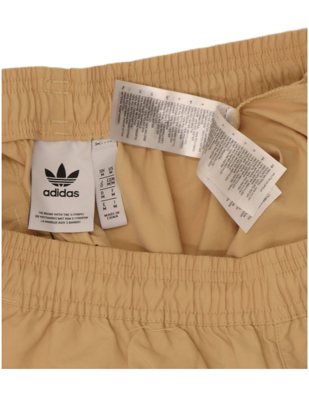 Adidas Hombre Shorts De Baño Gráfico Poliéster Beige Medio