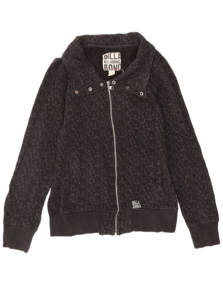 Billabong Chaqueta de chándal para mujer UK 40 Grande Gris Pata de gallo Algodón