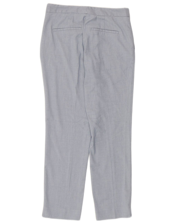 Zara Pantalón chino recto para mujer EU 38 Small W28 L27 Poliéster azul