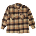 Camisa de franela para hombre Regina 2XL Acrílico a cuadros beige