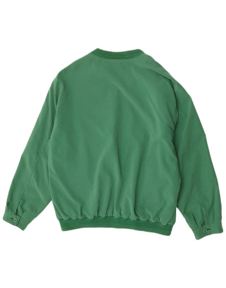 Chaqueta bomber vintage para hombre Reino Unido 42 XL Poliéster verde