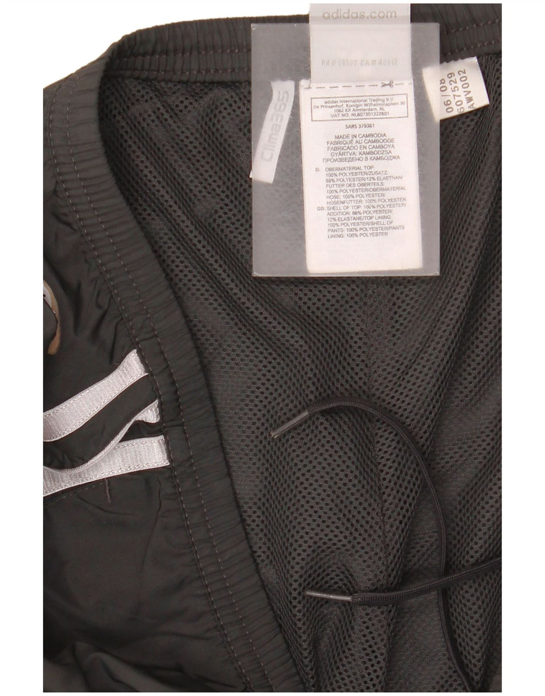 Adidas Clima 365 Pantalones de Chándal para Mujer UK 10 Small Negro Poliéster