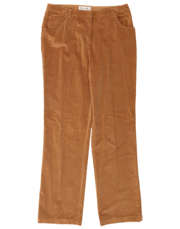 Brooks Brothers Pantalones rectos de pana para mujer US 12 Large W32 L32 Beige