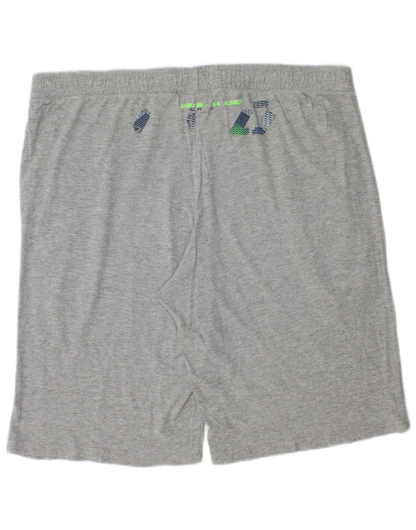 Lotto Pantalones cortos deportivos gráficos para hombre 2XL Gris