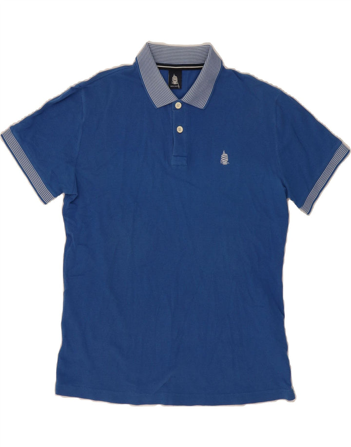 MARINA YACHTING Mens Polo Shirt Medium Blue Cotton Vintage Marina Yachting and Second-Hand Marina Yachting from Messina Hembry 