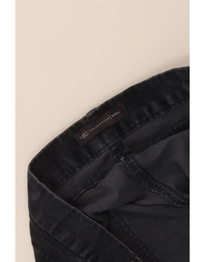Pantalones de pana con corte de bota para mujer Marks & Spencer W40 L33 Azul marino