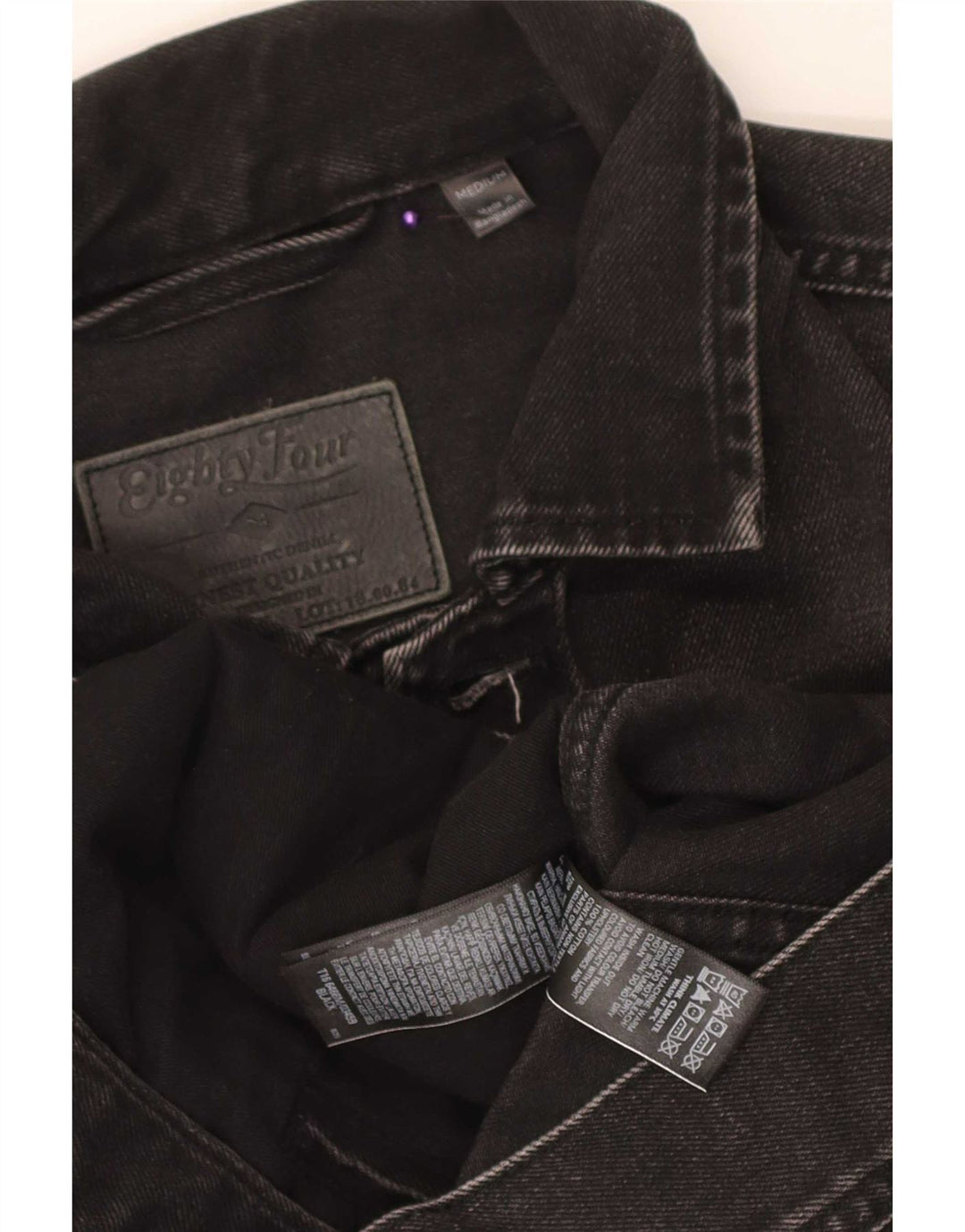 Marks & Spencer Chaqueta vaquera para hombre UK 38 Mediana Algodón negro