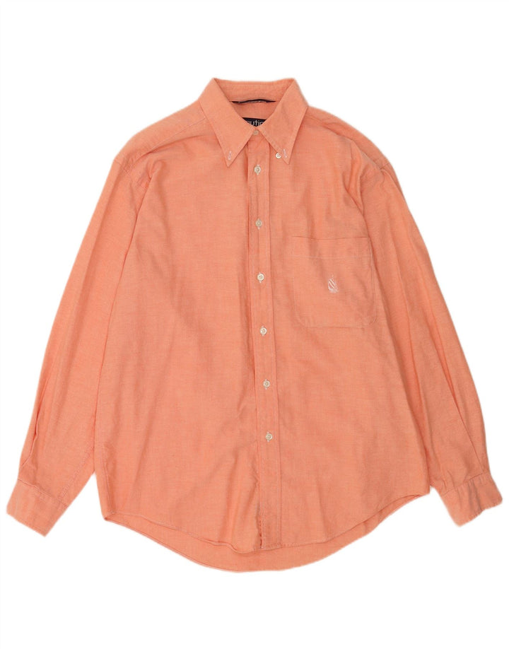 Camisa Nautica Hombre Algodón Naranja Medio