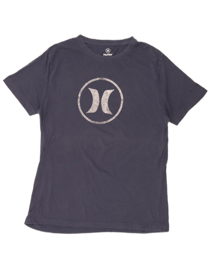 Hurley Camiseta Gráfica Para Hombre Top Medium Azul Marino Algodón
