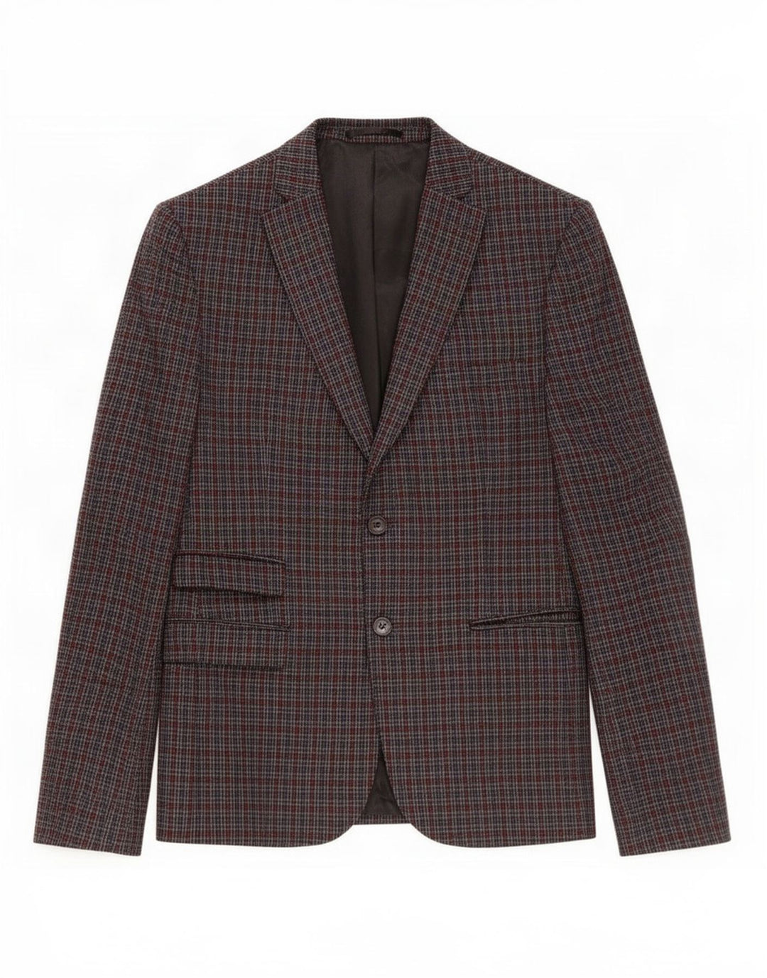 Berna Chaqueta tipo blazer de 2 botones para hombre UK 38 Medium Grey Check