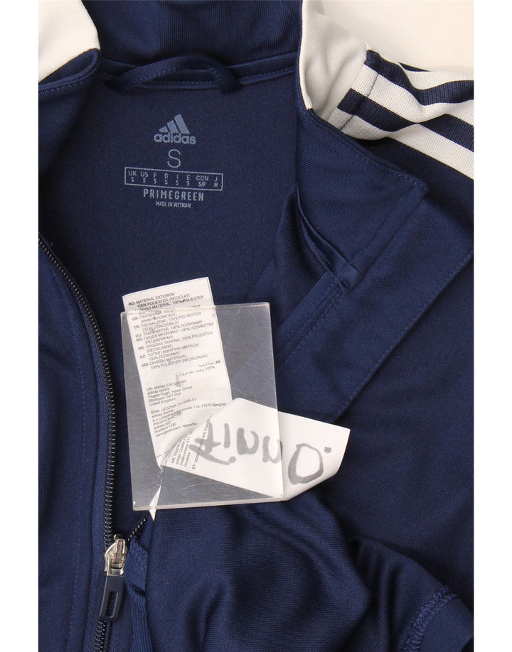 Adidas Hombre Aeroready Chándal Top Chaqueta Pequeña Azul Marino Colorblock