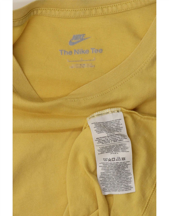 Nike - Camiseta para hombre, talla grande, algodón amarillo