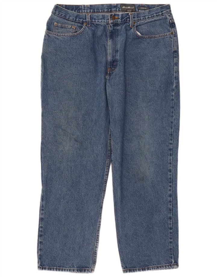Eddie Bauer Vaqueros Sueltos para Hombre W38 L30 Algodón Azul