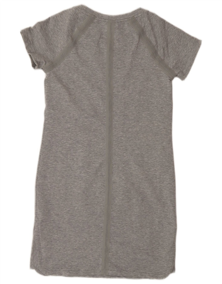 Athleta Vestido tipo camiseta para mujer UK 10 Pequeño Poliéster moteado gris