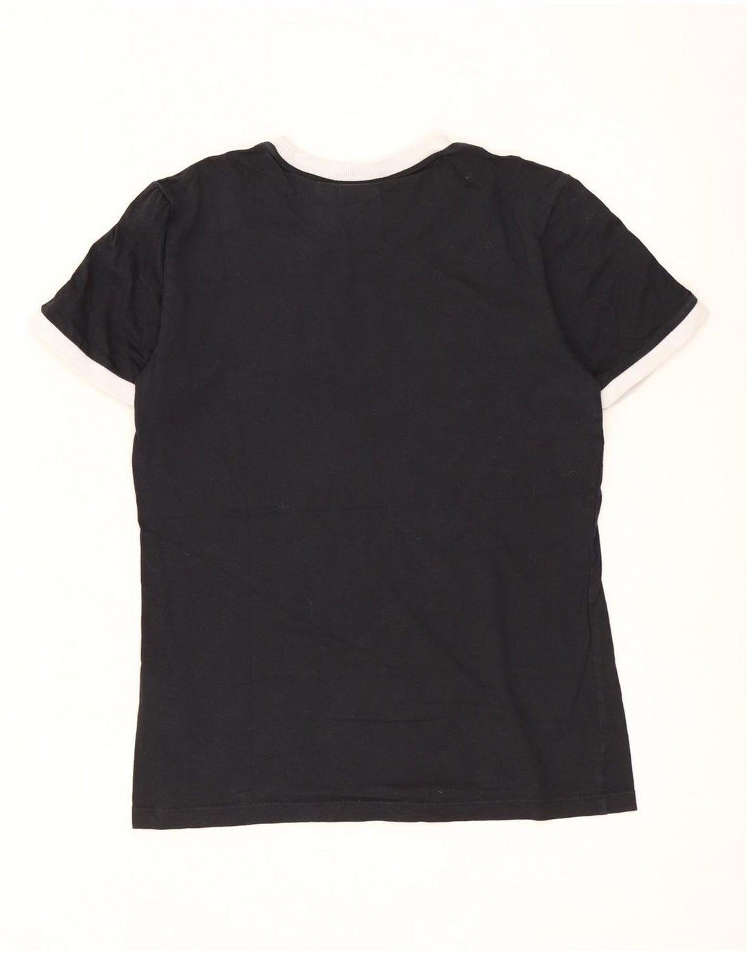 Adidas Camiseta Mujer Top UK 8 Small Negro Algodón