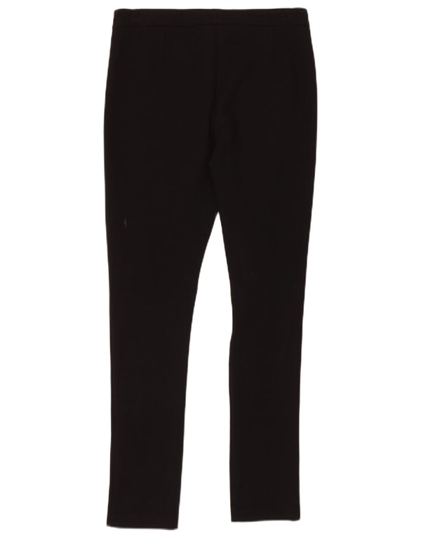 Jigsaw Pantalones casuales ajustados para mujer UK 10 Small W30 L32 Viscosa negra