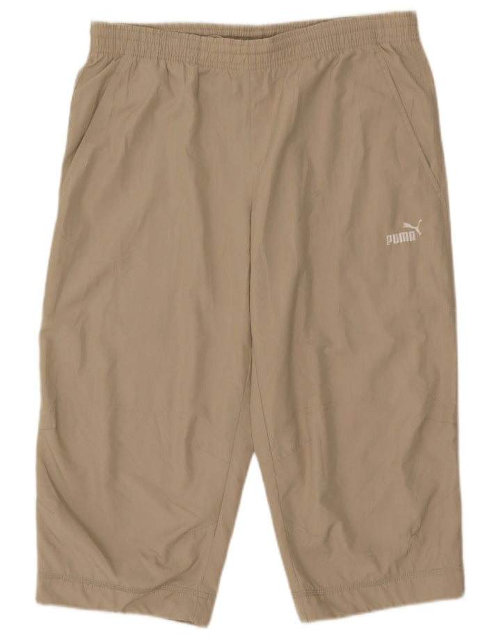 PUMA Pantalón de chándal capri gráfico para hombre Poliéster beige medio